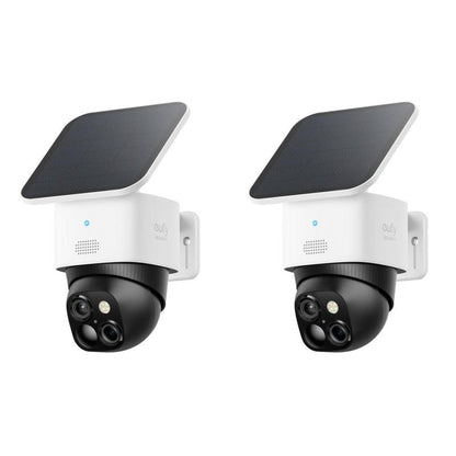 Eufy Security Solocam S340 360° Pan & Tilt Solar Security Camera 2.4 Ghz Wi-Fi No Monthly Fee Homebase S380 Compatible - Ai Auto Lock and Tracking