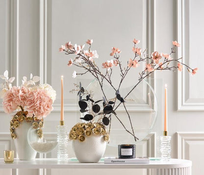 Z Gallerie Smooth Glass Ellipse Decorative Vase - Decoration Living Room Ornaments Real Futuristic Flowers Functional