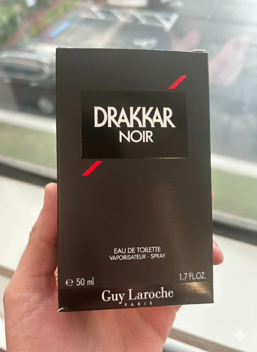 Drakkar Noir by Guy Laroche - Iconic Designer Fragrance - Intense & Powerful Eau De Toilette - Fougere Blend & Aromatic Spices - Long Lasting Mens Cologne - Day and Evening Scent