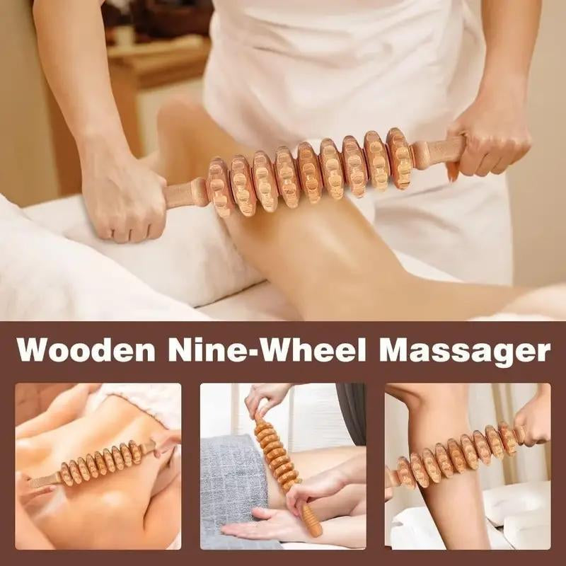 1Pc-6Pcs Wooden Massage Tool Set, Manual Wood Massager, Muscle Massage Tools, Herbal Therapy Massage Tools, Multi-Pack