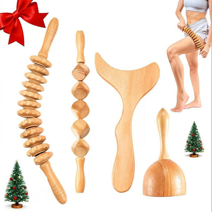 1Pc-6Pcs Wooden Massage Tool Set, Manual Wood Massager, Muscle Massage Tools, Herbal Therapy Massage Tools, Multi-Pack