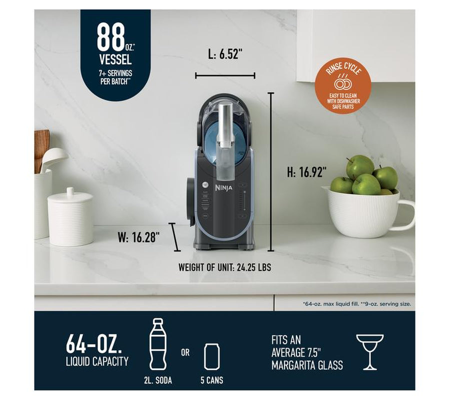 Ninja Slushi 88-Oz Professional Frozen Drink Maker with Bag