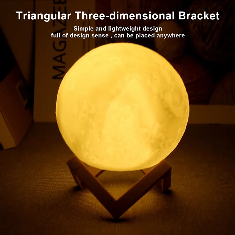 Book Light LED Moon Light Galaxy Light, Moon Night Light, Girl, Boy, Child Birthday Gift, Bedroom Decoration Indoor Lighting