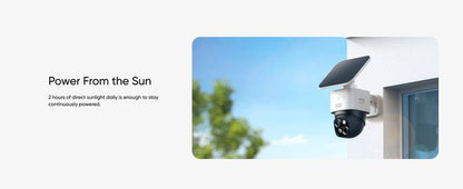 Eufy Security SoloCam S340 - 360° Solar Security Camera with 3K Resolution & AI Tracking | No Monthly Fees