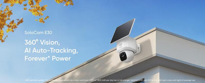 Eufy Security SoloCam S340 - 360° Solar Security Camera with 3K Resolution & AI Tracking | No Monthly Fees