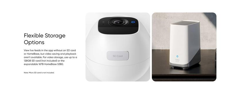 Eufy Security SoloCam S340 - 360° Solar Security Camera with 3K Resolution & AI Tracking | No Monthly Fees