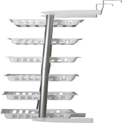 White 6-Tier Basket Over-The-Door Organizer