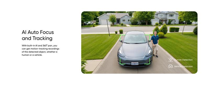 Eufy Security SoloCam S340 - 360° Solar Security Camera with 3K Resolution & AI Tracking | No Monthly Fees