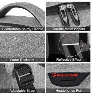 Professional Laptop Backpack with USB Charging Port - Water-Resistant
