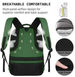Professional Laptop Backpack with USB Charging Port - Water-Resistant