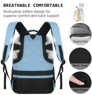 Professional Laptop Backpack with USB Charging Port - Water-Resistant