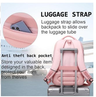 Professional Laptop Backpack with USB Charging Port - Water-Resistant