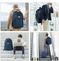 Professional Laptop Backpack with USB Charging Port - Water-Resistant