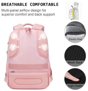 Professional Laptop Backpack with USB Charging Port - Water-Resistant