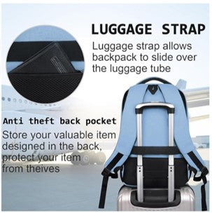 Professional Laptop Backpack with USB Charging Port - Water-Resistant