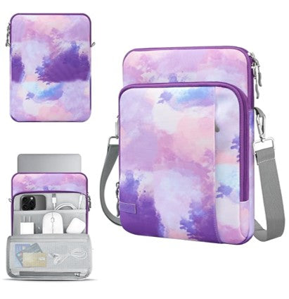 13.3-14 Inch Laptop Sleeve Case Carrying Bag with Pockets for Surface Pro 9/8/X, Macbook Air 2022-2018, Macbook Pro M2 14" /13" M2/M1 Max 14.2 2023-2021, Galaxy Tab S9+/S8+ 12.4", Pink