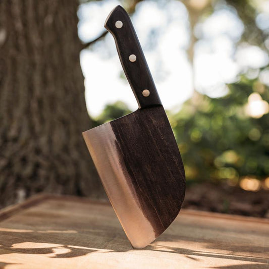 The Nikos Knife – Handmade Razor-Sharp Chef Knife | High-Carbon Steel Blade with Ergonomic Handle | Professional Kitchen Knife for Meat, Vegetables & More