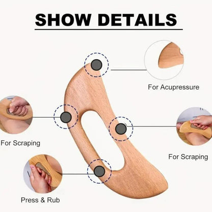 1Pc-6Pcs Wooden Massage Tool Set, Manual Wood Massager, Muscle Massage Tools, Herbal Therapy Massage Tools, Multi-Pack