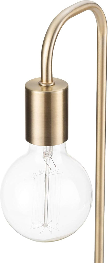 Holden 18" Table Lamp - Matte Brass Minimalist Bedside Light for Bedroom & Living Room