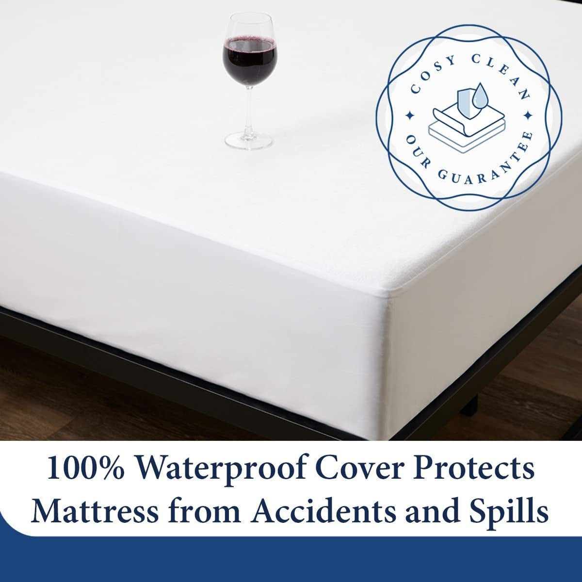 Luxury Mattress Protector - Blend of Rayon Derived from Bamboo - College Dorm Room Essentials - Ultra Soft Comfort, Stays Cool & Quiet - Premium Fitted Sheet Style (Twin XL)