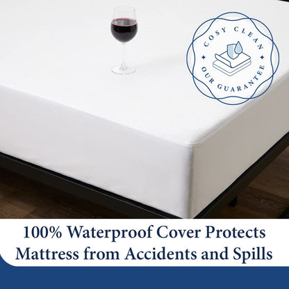Luxury Mattress Protector - Blend of Rayon Derived from Bamboo - College Dorm Room Essentials - Ultra Soft Comfort, Stays Cool & Quiet - Premium Fitted Sheet Style (Twin XL)