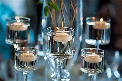 Set of 72 Large 3 Inch Floating Candles Bulk Pack for Events, Centerpieces at Weddings, Spa, Pool, Home Décor, for Cylinder Vases, Special Occasions and Decor (Ivory)