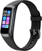 Keep Health Fitness Trackers for Women Men Amoled Step Counter Slim Thin 25 Sports Modes with Heart Rate Blood Pressure Monitor Alarm Stopwatch Timer Calories Burned IP68 Step Tracker Watch