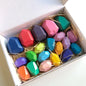 Montessori Wooden Sorting Stacking Rocks Stones Sensory Toddler Toys Learning Toys Building Blocks Game for Kids Birthday Gifts