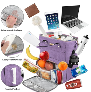 Premium Insulated Laptop Backpack with Cooler Compartment - 15.6 Inch