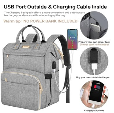 Premium Insulated Laptop Backpack with Cooler Compartment - 15.6 Inch