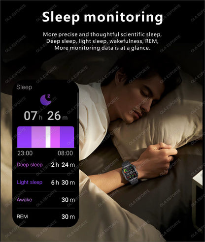 Men's Smartwatch with Bluetooth Calling - 1.81" HD Display, IP68 Waterproof Fitness Tracker