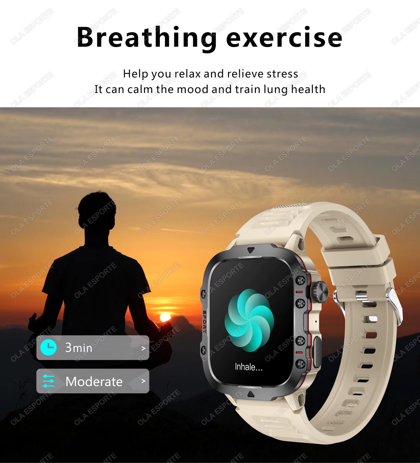 Men's Smartwatch with Bluetooth Calling - 1.81" HD Display, IP68 Waterproof Fitness Tracker