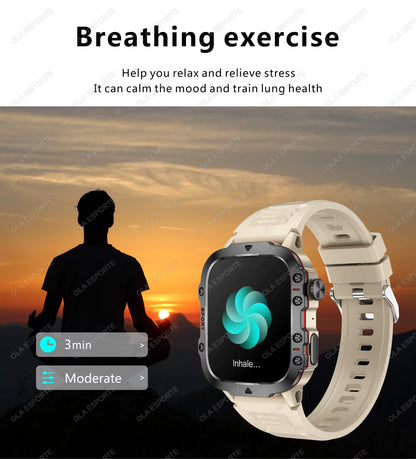 Men's Smartwatch with Bluetooth Calling - 1.81" HD Display, IP68 Waterproof Fitness Tracker