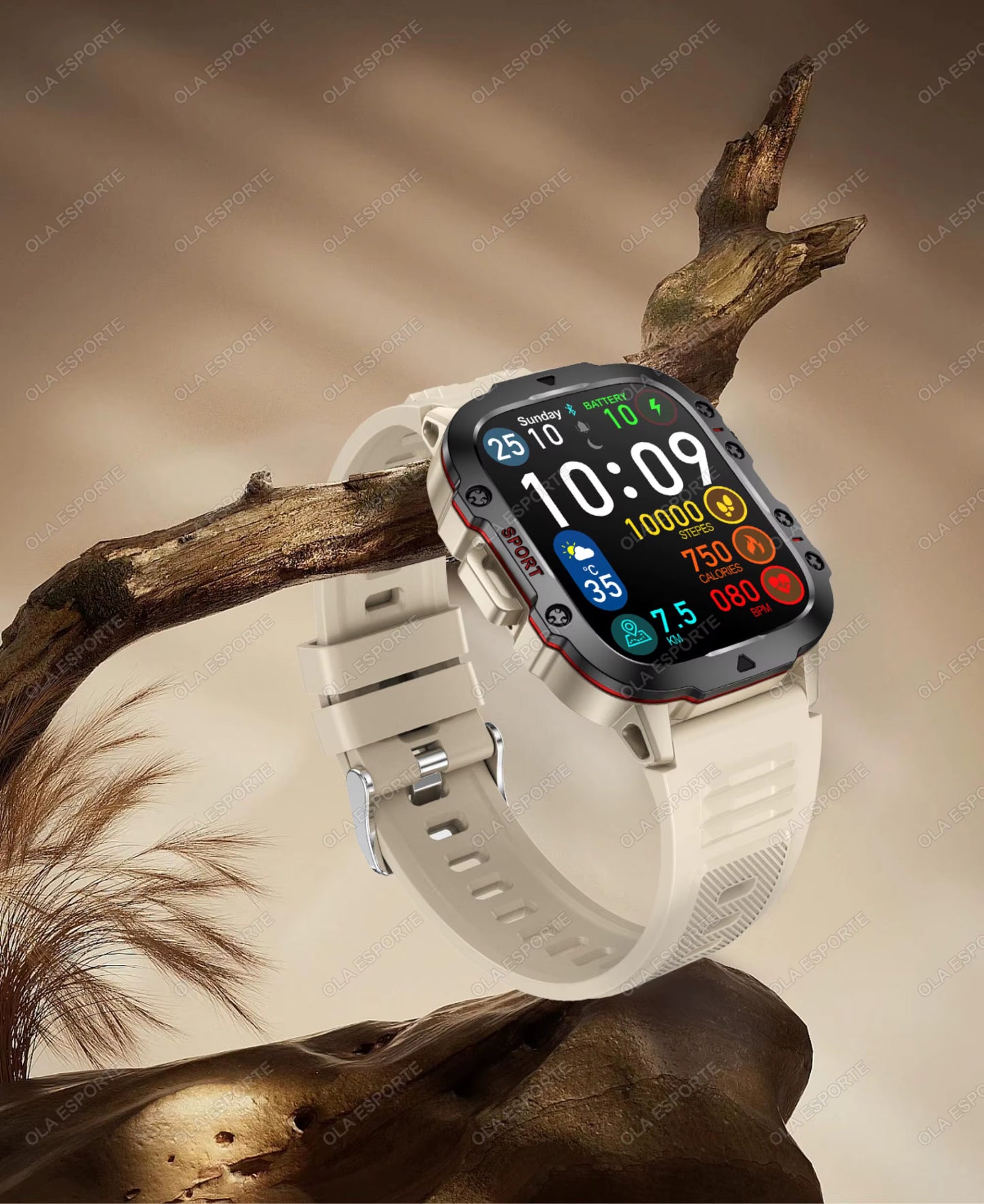 Men's Smartwatch with Bluetooth Calling - 1.81" HD Display, IP68 Waterproof Fitness Tracker