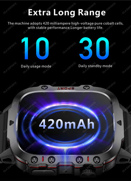 Men's Smartwatch with Bluetooth Calling - 1.81" HD Display, IP68 Waterproof Fitness Tracker
