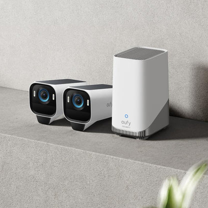 Eufycam S3 Pro 2-Cam Kit, Solar Camera Outdoor Wireless, Maxcolor Night Vision, 4K Security Camera with Solar Panel, Forever Power 2.0, Face Recognition AI, Expandable Local Storage, No Monthly Fee｜Spingtok