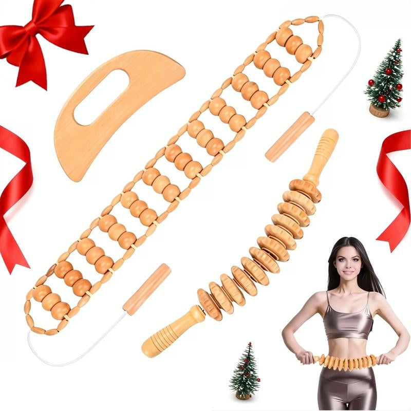 1Pc-6Pcs Wooden Massage Tool Set, Manual Wood Massager, Muscle Massage Tools, Herbal Therapy Massage Tools, Multi-Pack