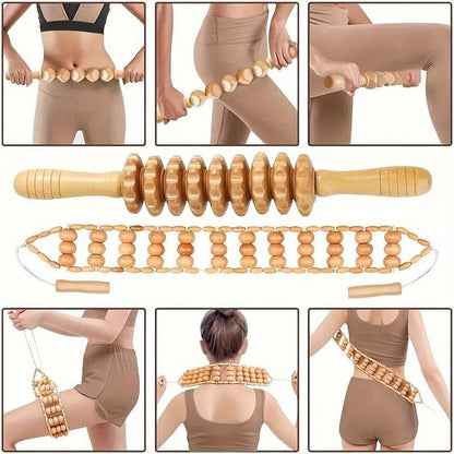 1Pc-6Pcs Wooden Massage Tool Set, Manual Wood Massager, Muscle Massage Tools, Herbal Therapy Massage Tools, Multi-Pack