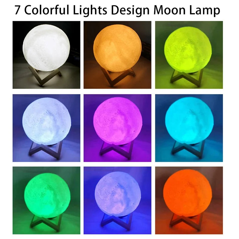 Book Light LED Moon Light Galaxy Light, Moon Night Light, Girl, Boy, Child Birthday Gift, Bedroom Decoration Indoor Lighting