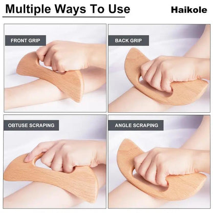 1Pc-6Pcs Wooden Massage Tool Set, Manual Wood Massager, Muscle Massage Tools, Herbal Therapy Massage Tools, Multi-Pack