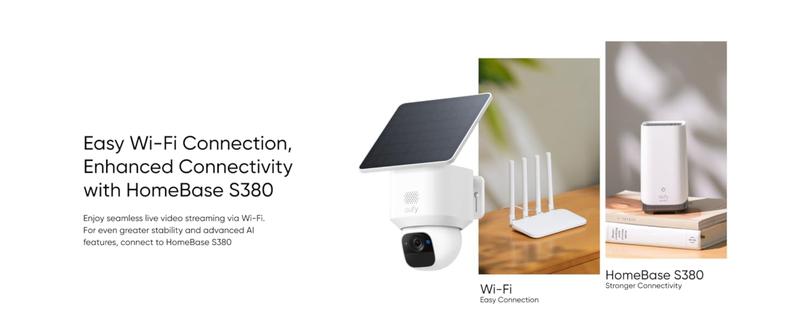 Eufy Security SoloCam S340 - 360° Solar Security Camera with 3K Resolution & AI Tracking | No Monthly Fees