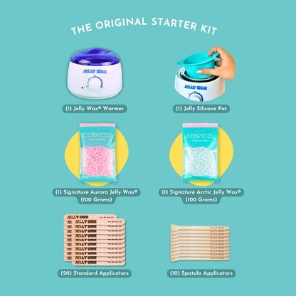 The Jelly Wax 5-Step At-Home Wax System for Gentle Hair Removal - Top Seller for Sensitive Skin with 2+ Weeks of Smoothness & Finer Hair Regrowth