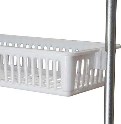 White 6-Tier Basket Over-The-Door Organizer