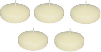 Set of 72 Large 3 Inch Floating Candles Bulk Pack for Events, Centerpieces at Weddings, Spa, Pool, Home Décor, for Cylinder Vases, Special Occasions and Decor (Ivory)