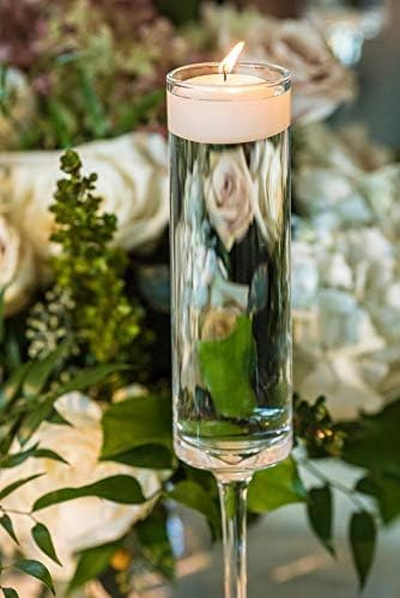 Set of 72 Large 3 Inch Floating Candles Bulk Pack for Events, Centerpieces at Weddings, Spa, Pool, Home Décor, for Cylinder Vases, Special Occasions and Decor (Ivory)