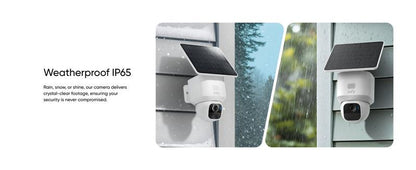 Eufy Security SoloCam S340 - 360° Solar Security Camera with 3K Resolution & AI Tracking | No Monthly Fees