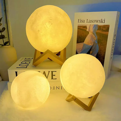 Book Light LED Moon Light Galaxy Light, Moon Night Light, Girl, Boy, Child Birthday Gift, Bedroom Decoration Indoor Lighting