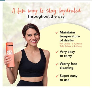 Insulated Tea Infuser Bottle – 450ml Stainless Steel Travel Tumbler