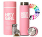 Insulated Tea Infuser Bottle – 450ml Stainless Steel Travel Tumbler
