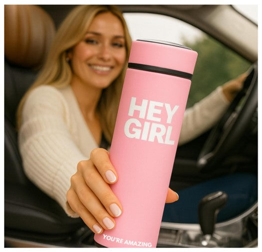 Insulated Tea Infuser Bottle – 450ml Stainless Steel Travel Tumbler